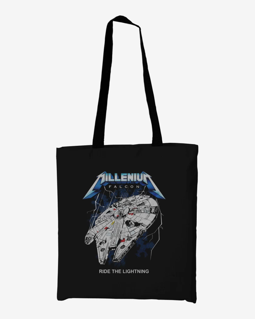 Totebag Negro de Millenium Falcon