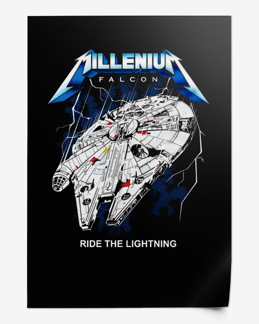 Print Negro de Millenium Falcon
