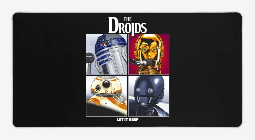 Mouse pad Gamer Negro de The Droids II