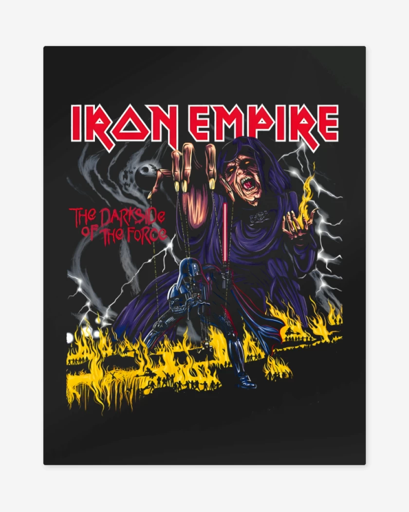 Print metalico Negro de Iron Empire 