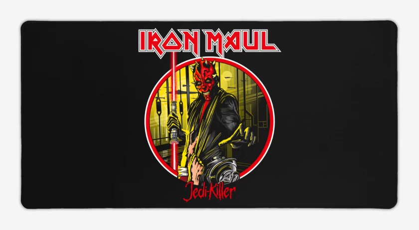 Mouse pad Gamer Negro de Iron Maul