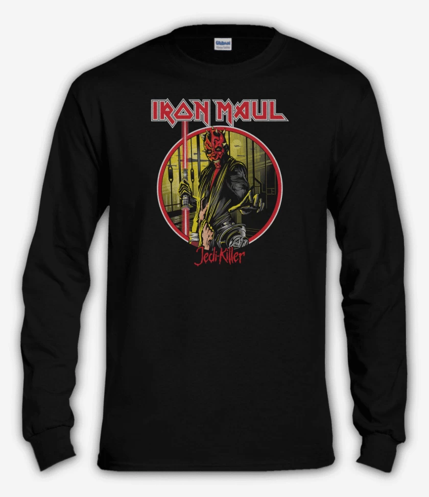 Polera manga larga Negro de Iron Maul