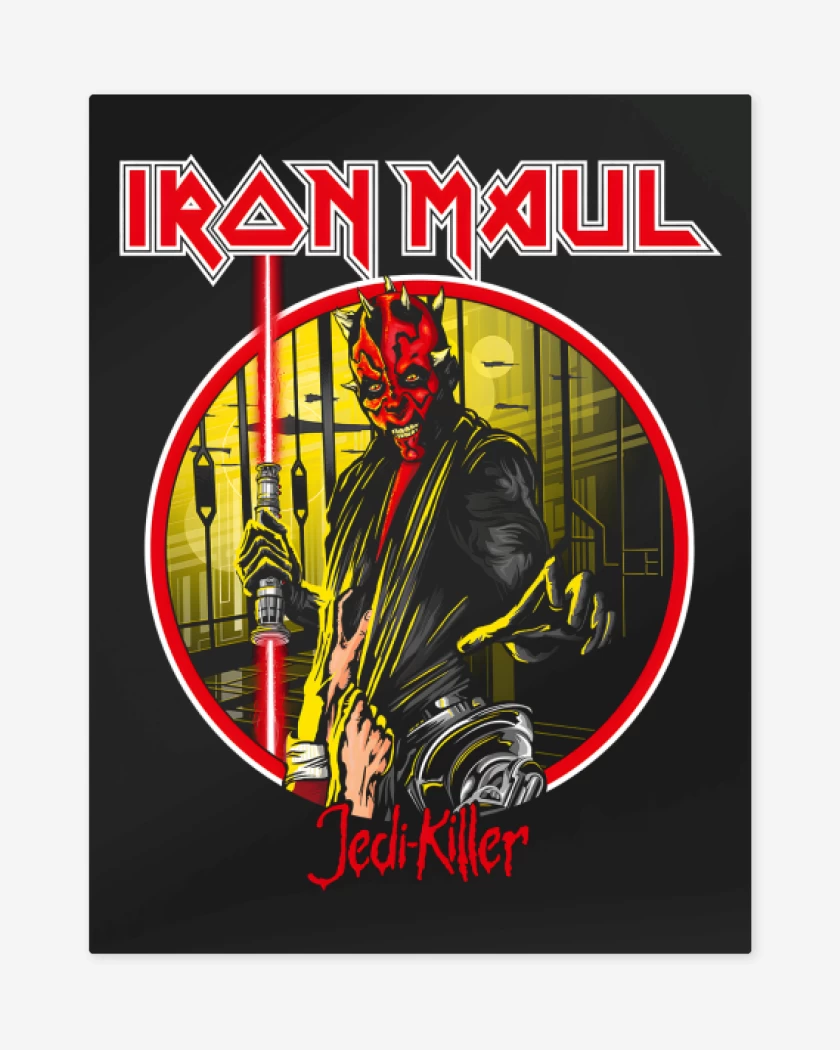 Print metalico Negro de Iron Maul