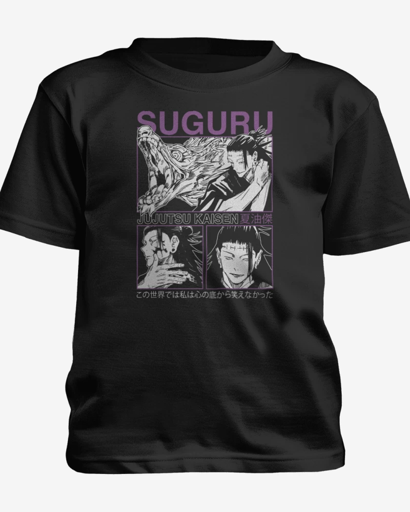 Polera de niño Negro de Suguru Geto