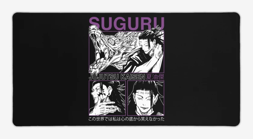 Mouse pad Gamer Negro de Suguru Geto