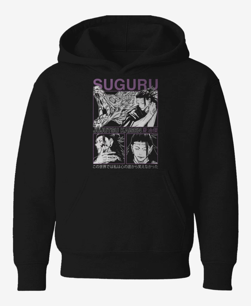 Poleron de niño Negro de Suguru Geto