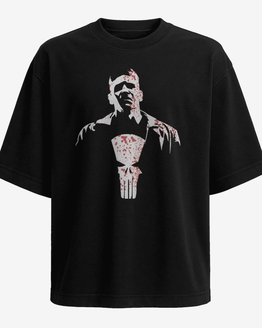 Polera Oversize Negro de El que castiga 2