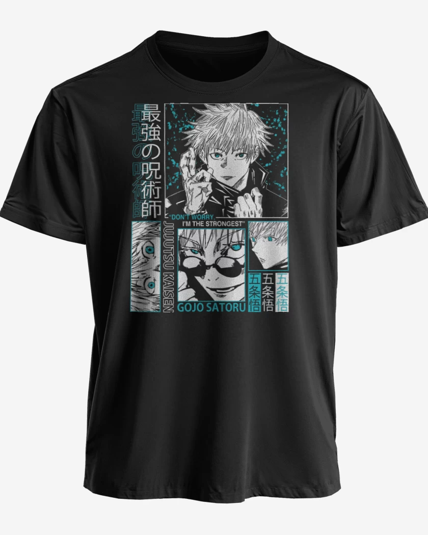 Polera premium Negro de Satoru Gojo