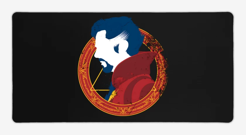 Mouse pad Gamer Negro de Un Viajero Extraño