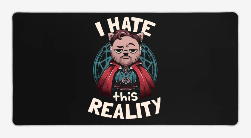 Mouse pad Gamer Negro de Strange Cat