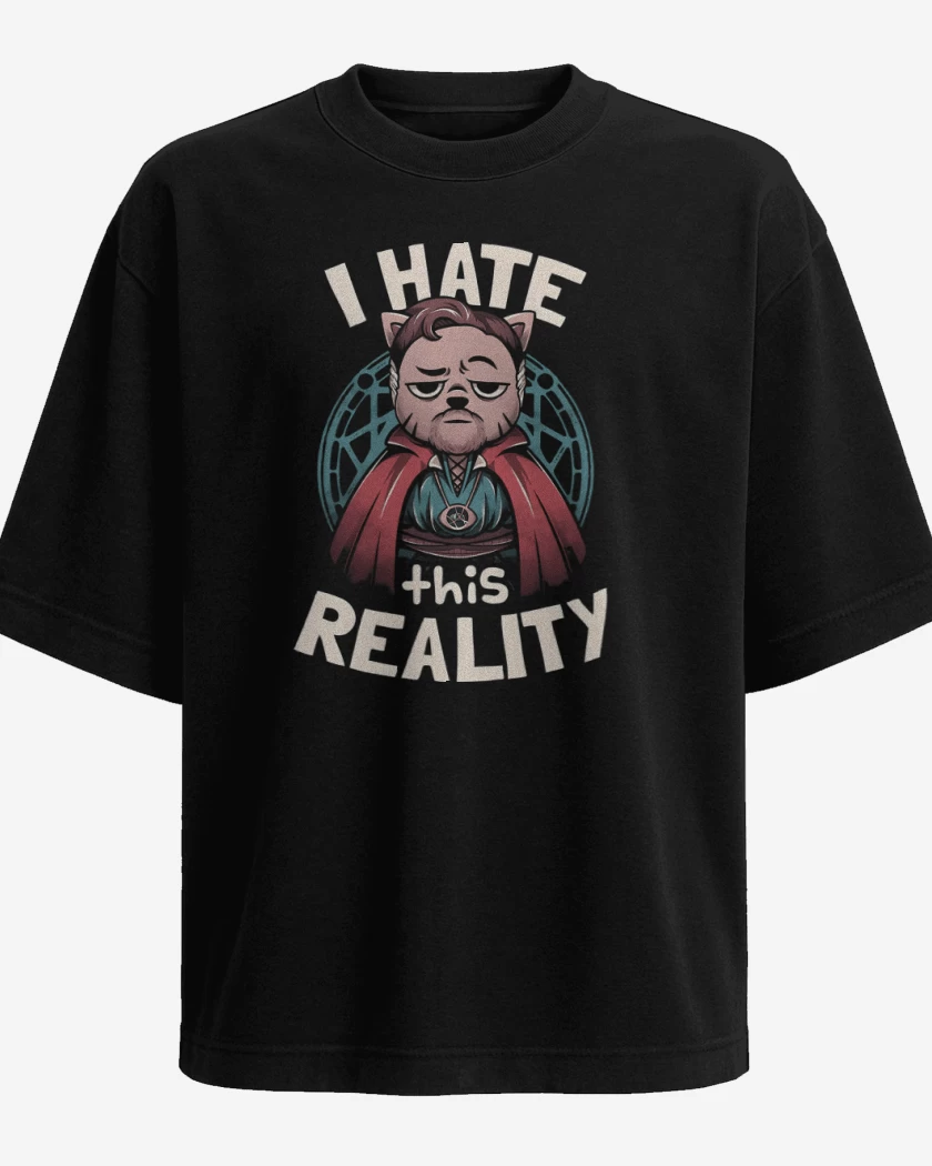Polera Oversize Negro de Strange Cat