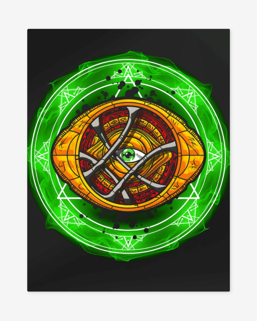 Print metalico El Tercer Ojo de Agamotto