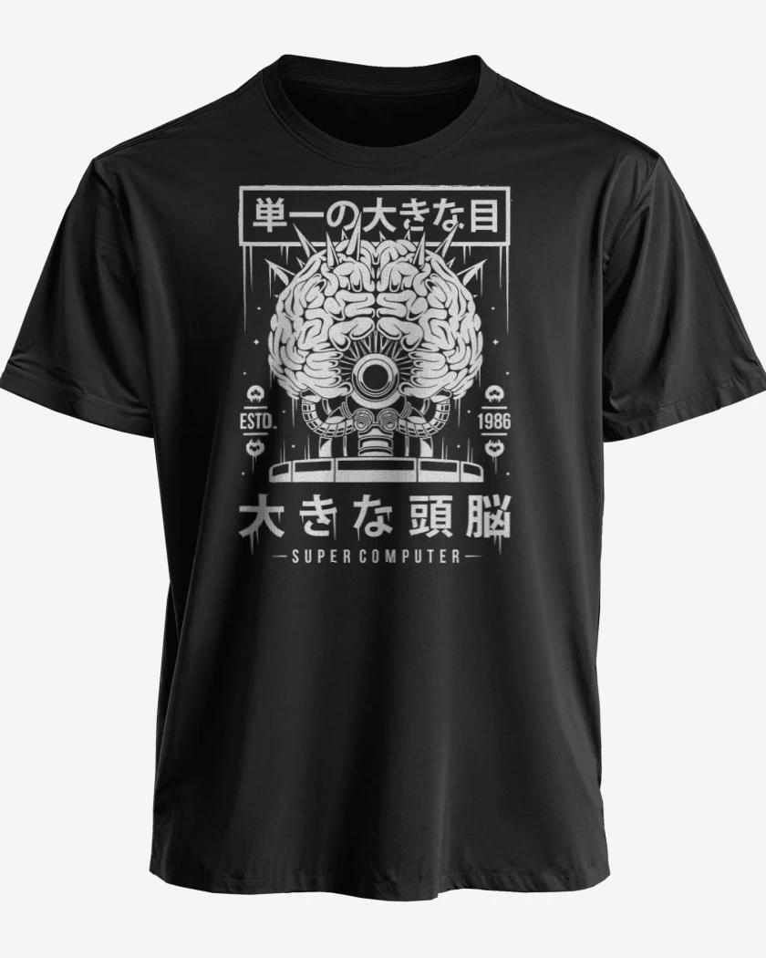 Polera premium Negro de Cerebro Madre
