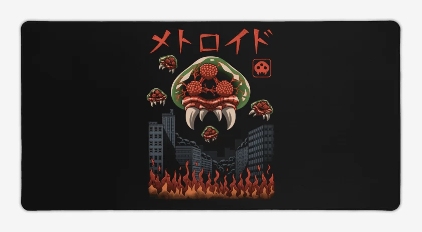 Mouse pad Gamer Negro de Metroides