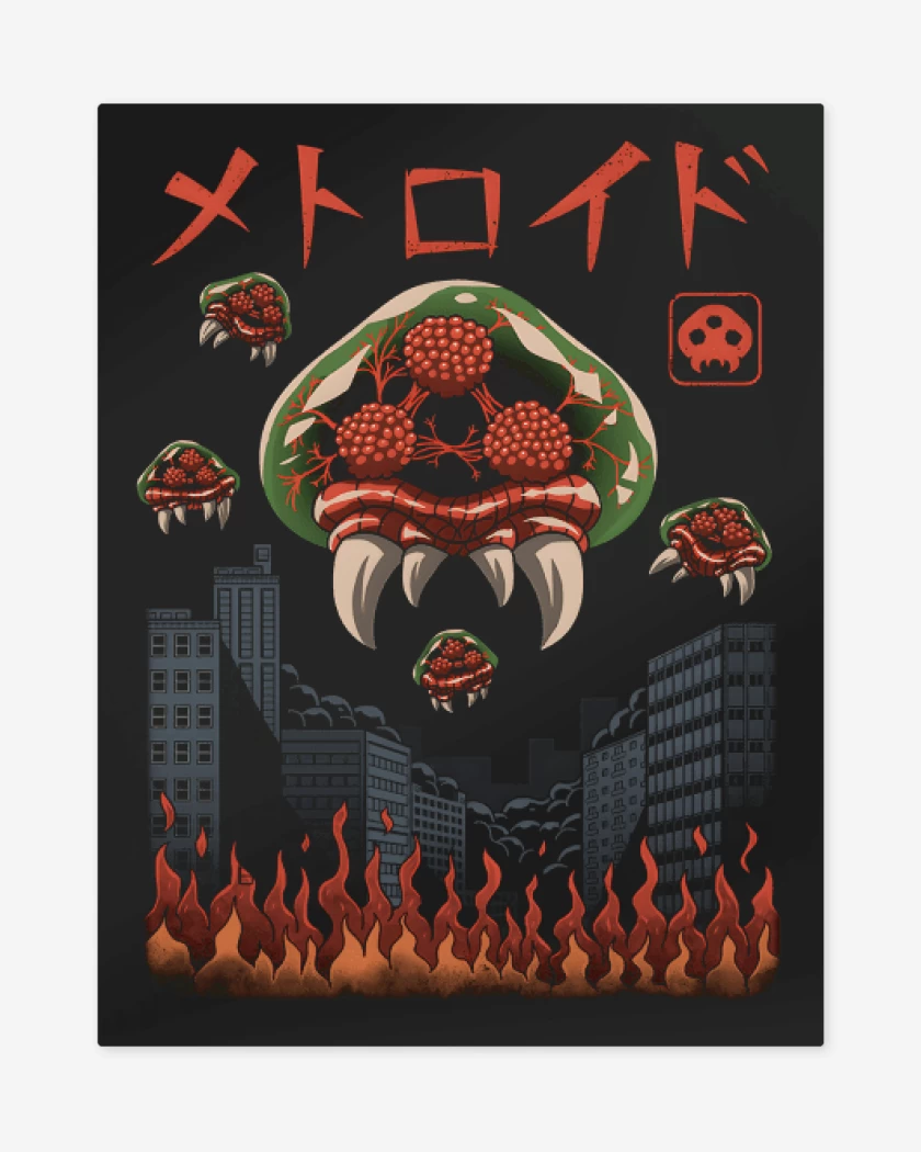 Print metalico Negro de Metroides