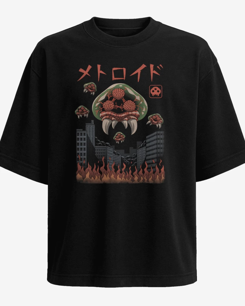 Polera Oversize Negro de Metroides