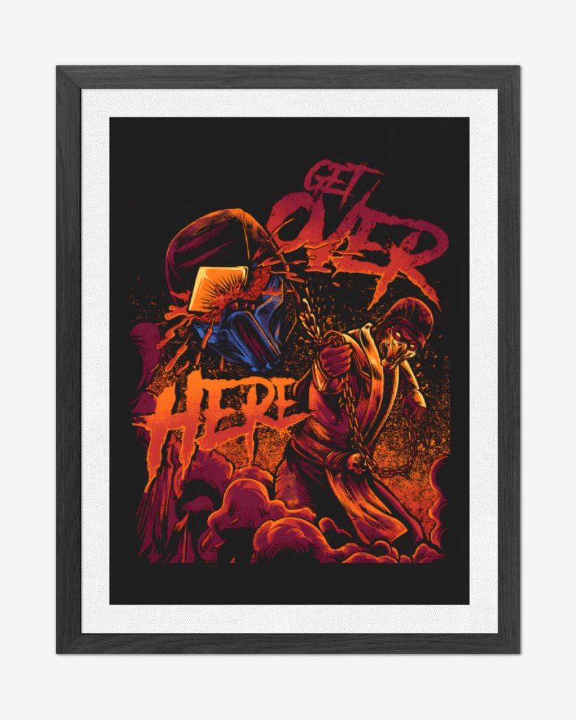 Cuadro decorativo Get Over HERE