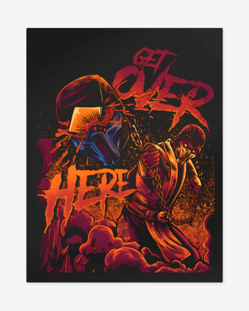 Print metalico Negro de Get Over HERE