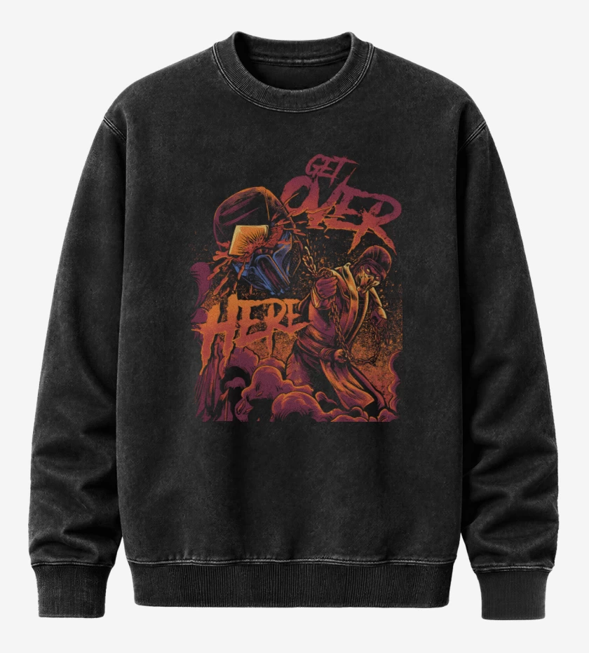 Poleron Polo Acid Wash Negro de Get Over HERE