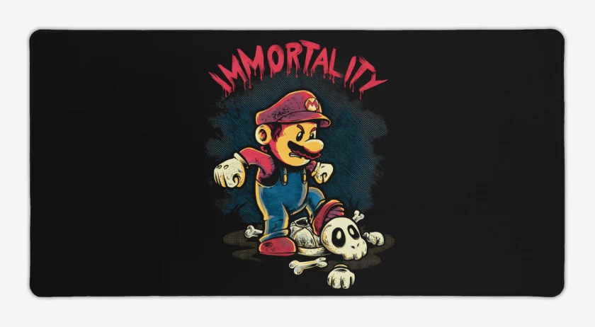 Mouse pad Gamer Negro de Immortality 