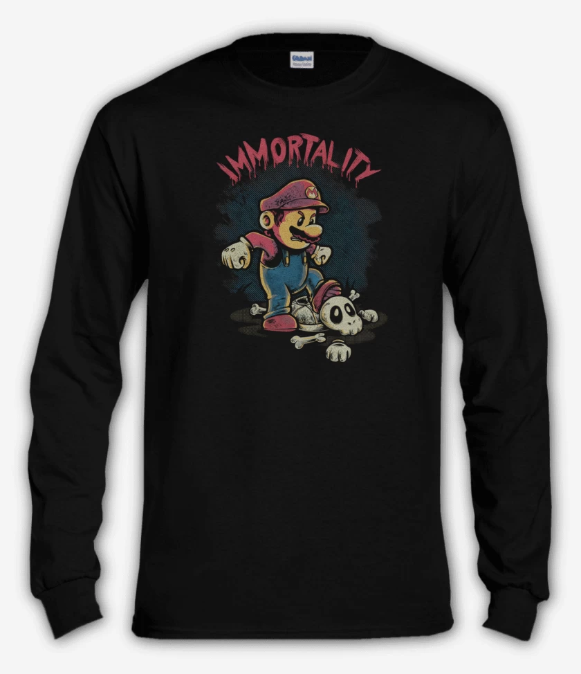 Polera manga larga Negro de Immortality 