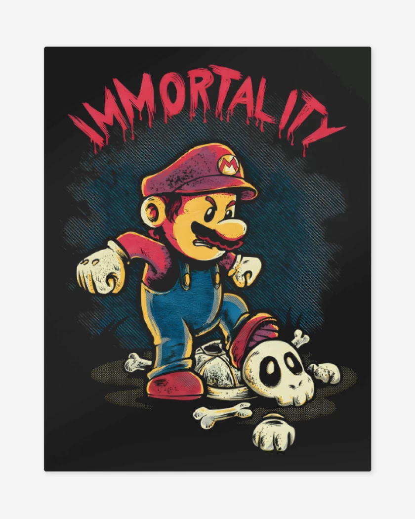 Print metalico Negro de Immortality 
