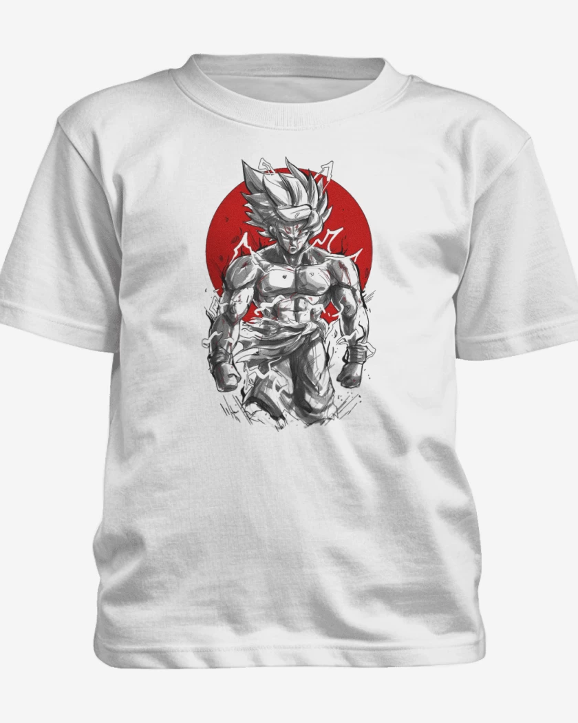 Polera de niño Blanco de Goku Beast Saiyan