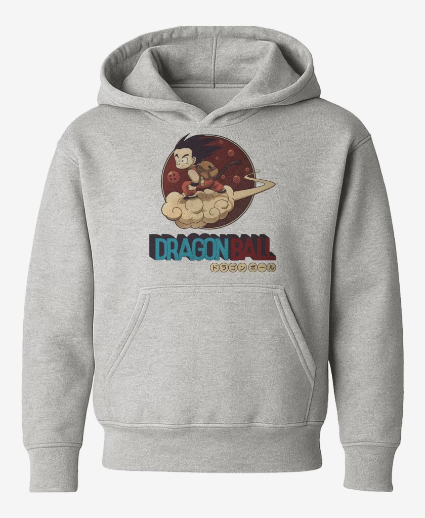 Poleron de niño Gris Melange de Dragon Ball Classic