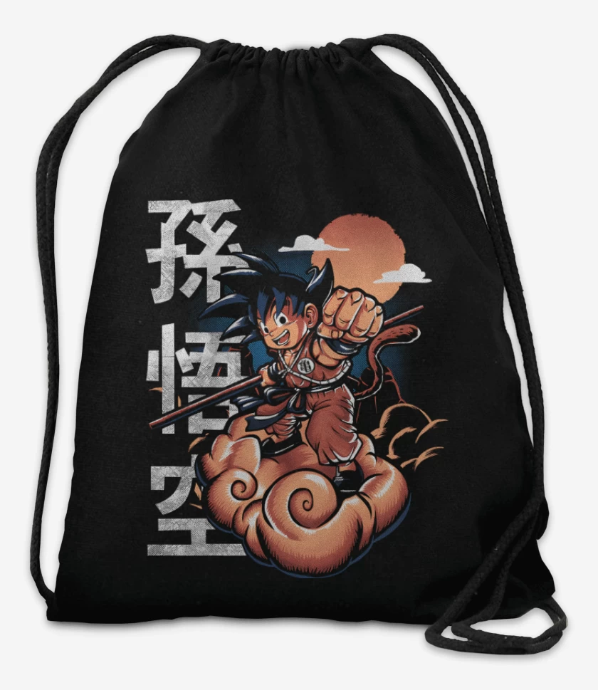 Mochila Negro de Goku Nube Voladora