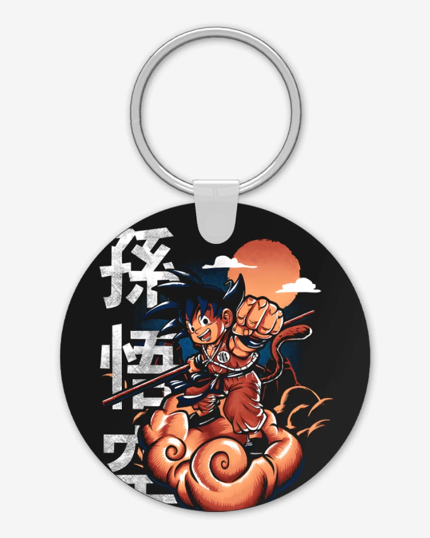 Llavero Negro de Goku Nube Voladora