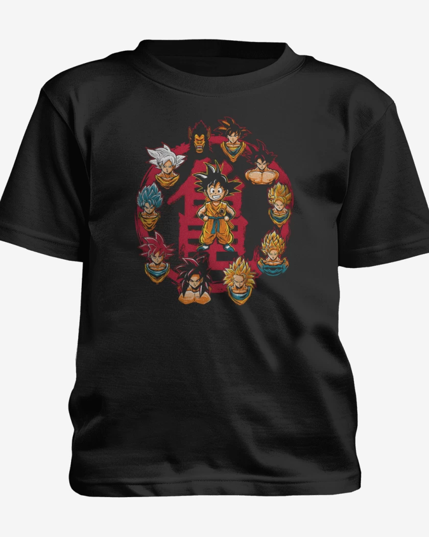 Polera de niño Goku Evolution