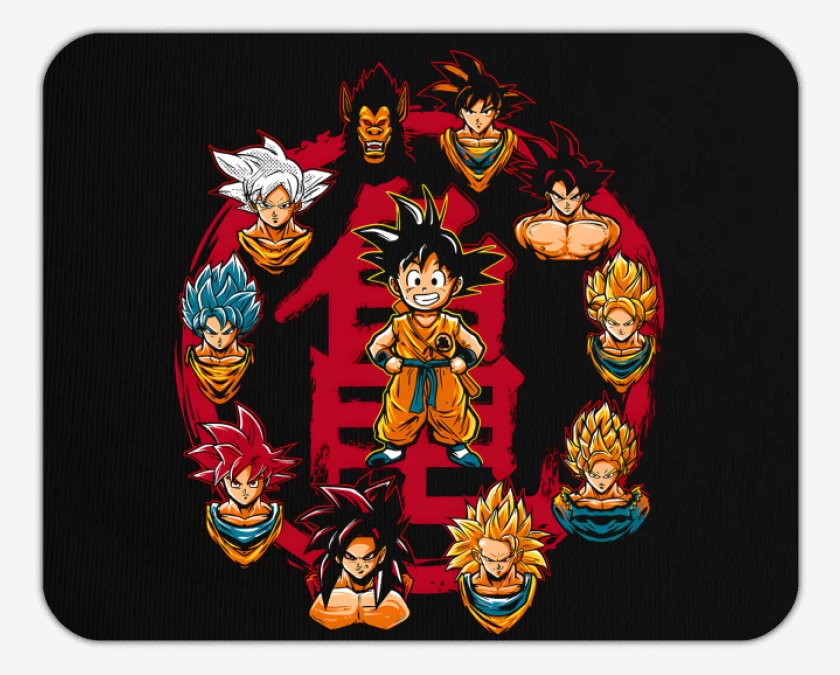 Mousepad Goku Evolution