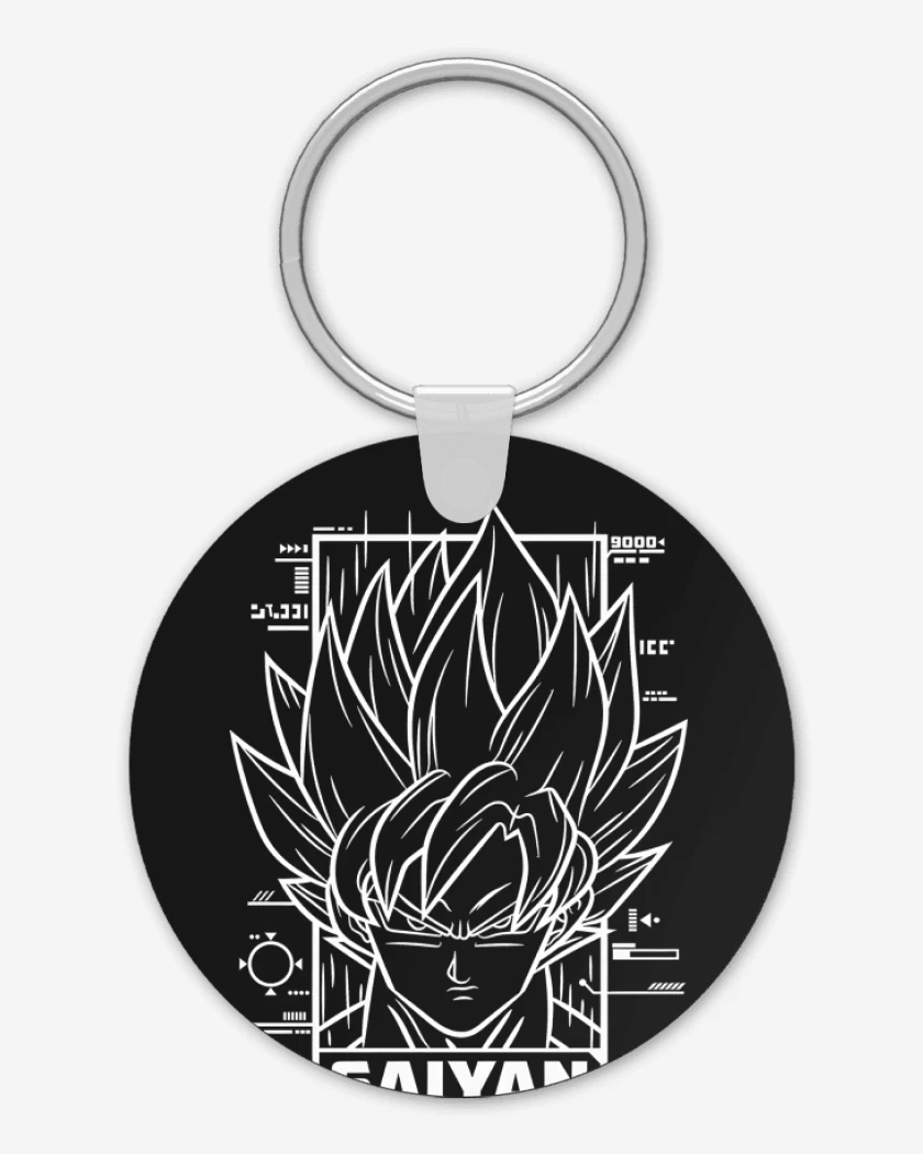 Llavero Negro de Saiyan Goku
