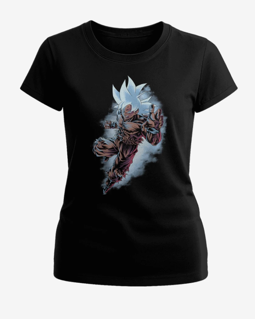 Polera de Mujer Negro de Ultra Instinto Dominado