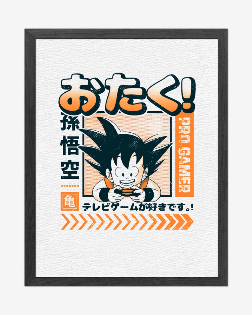 Cuadro decorativo Blanco de Goku Pro Gamer