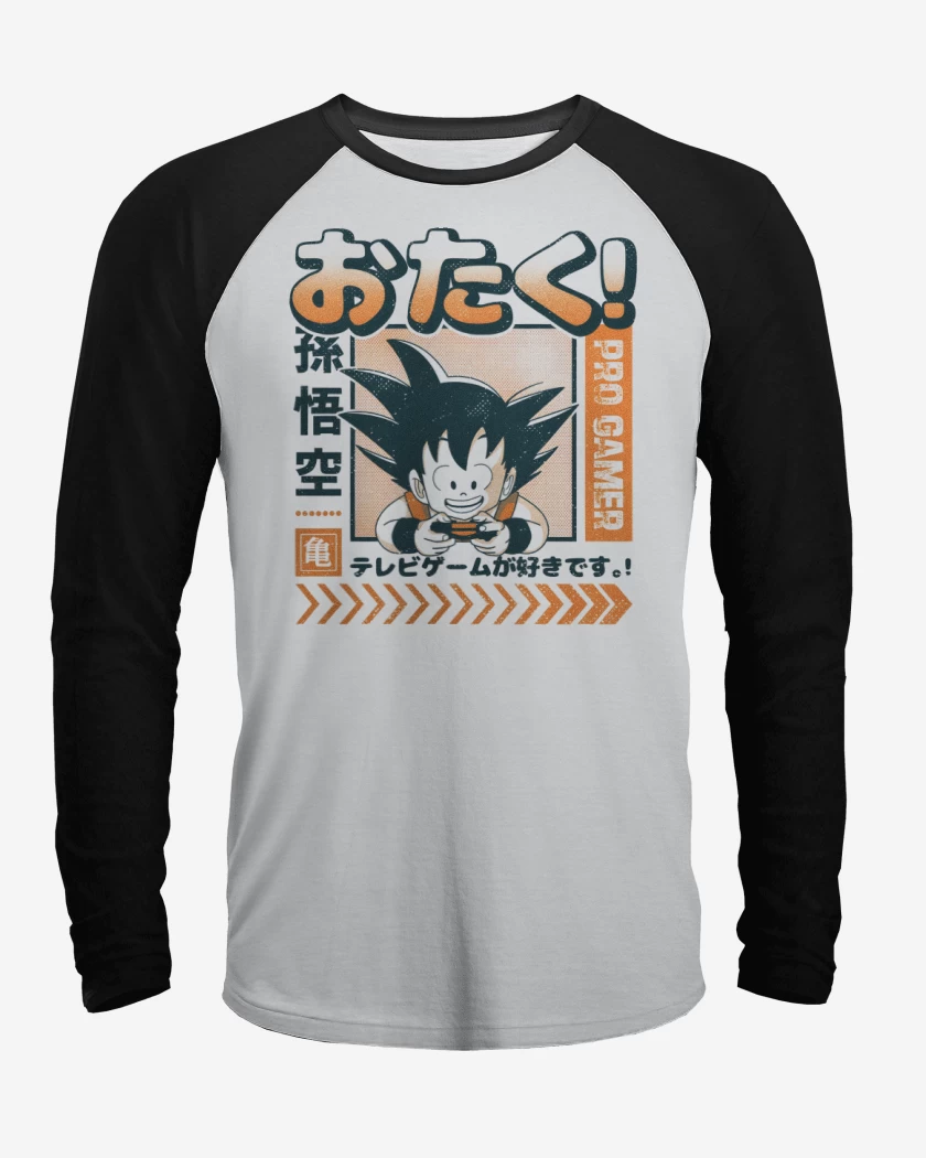 Polera Raglan Goku Pro Gamer