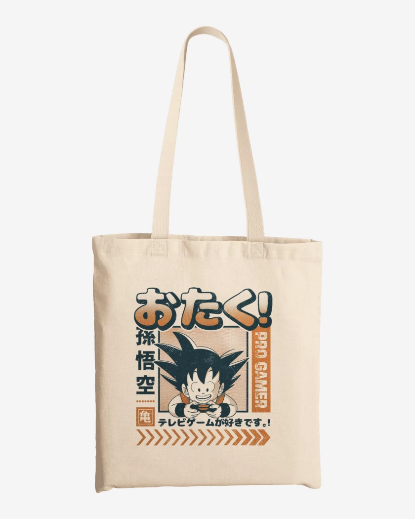 Totebag Blanco de Goku Pro Gamer