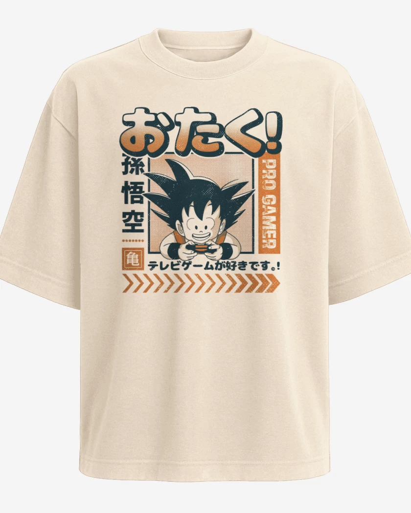 Polera Oversize Goku Pro Gamer