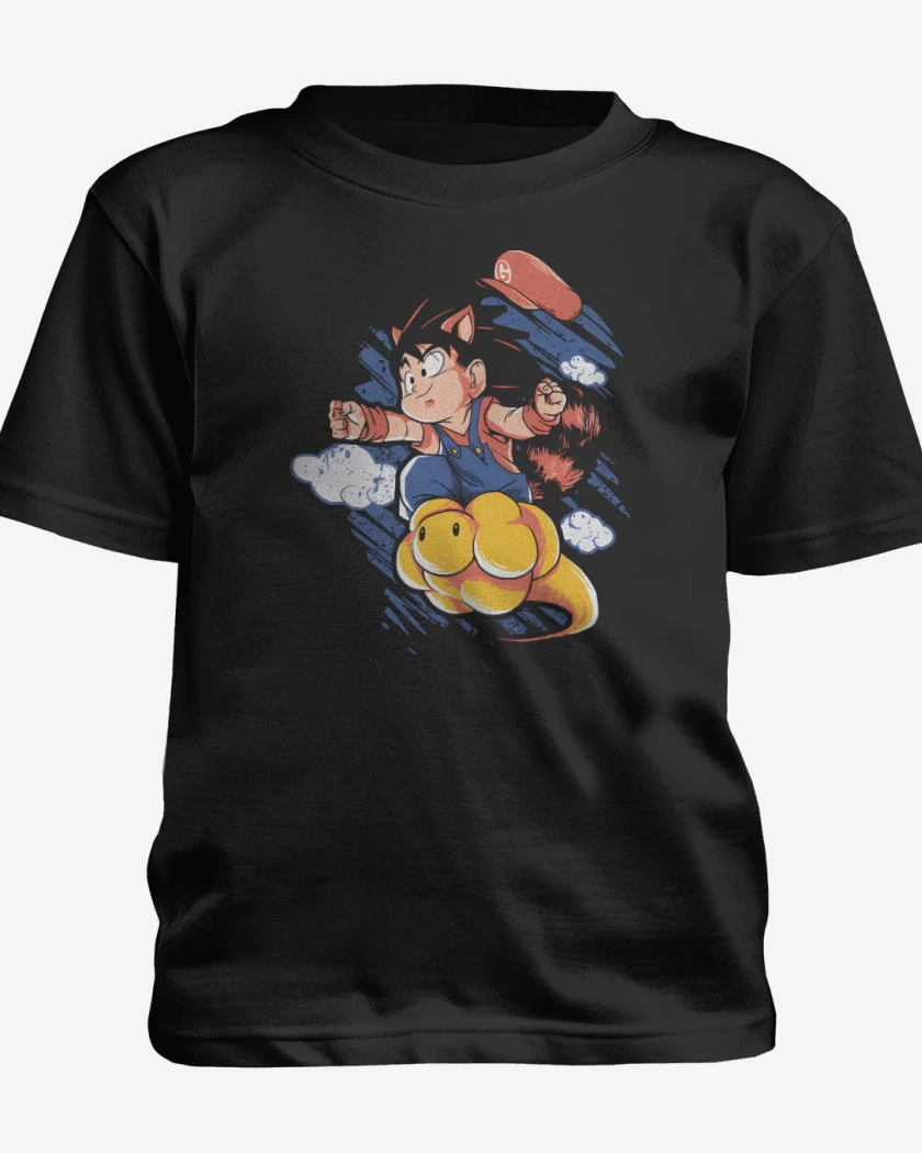 Polera de niño Negro de Super Goku Bros
