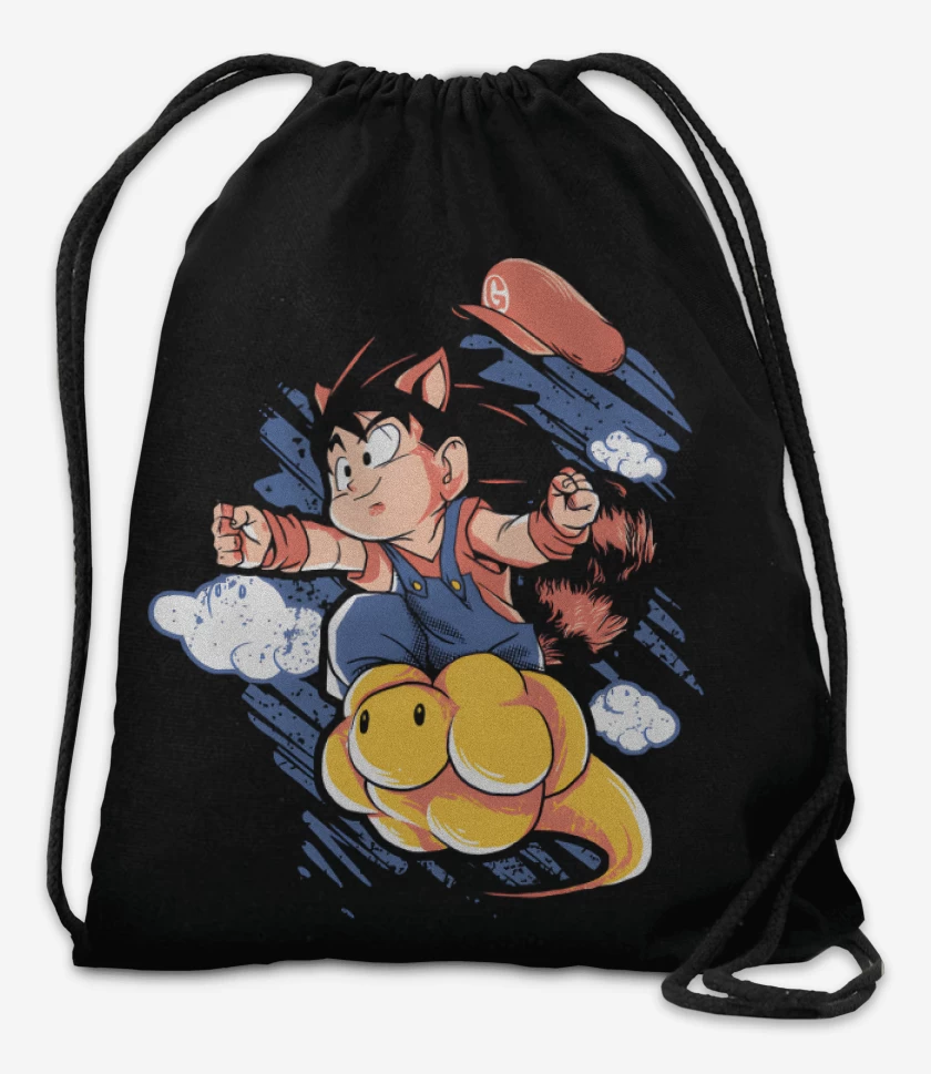 Mochila Negro de Super Goku Bros