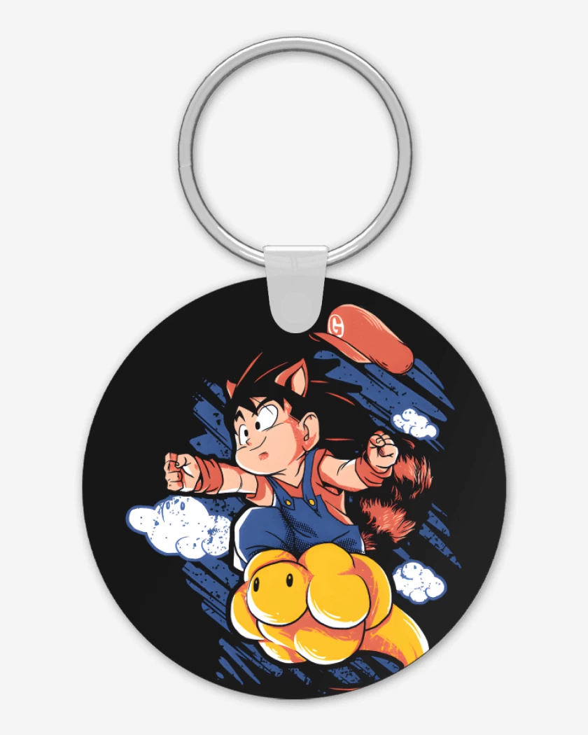 Llavero Negro de Super Goku Bros