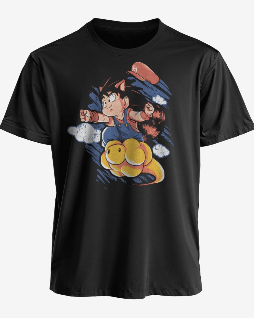Polera premium Negro de Super Goku Bros