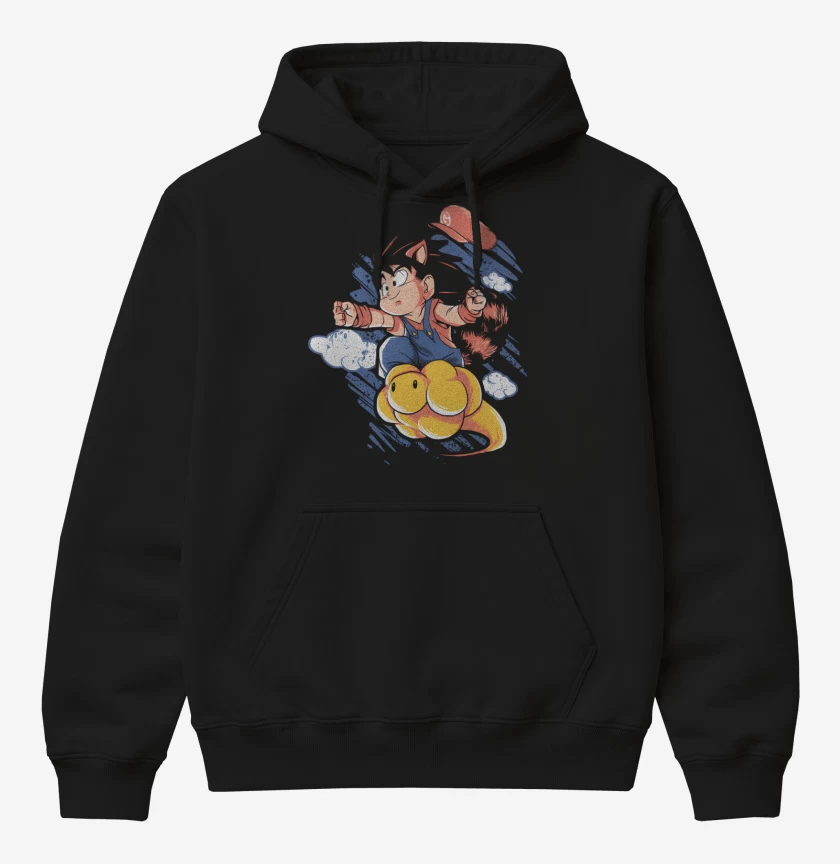 Poleron Canguro básico Super Goku Bros