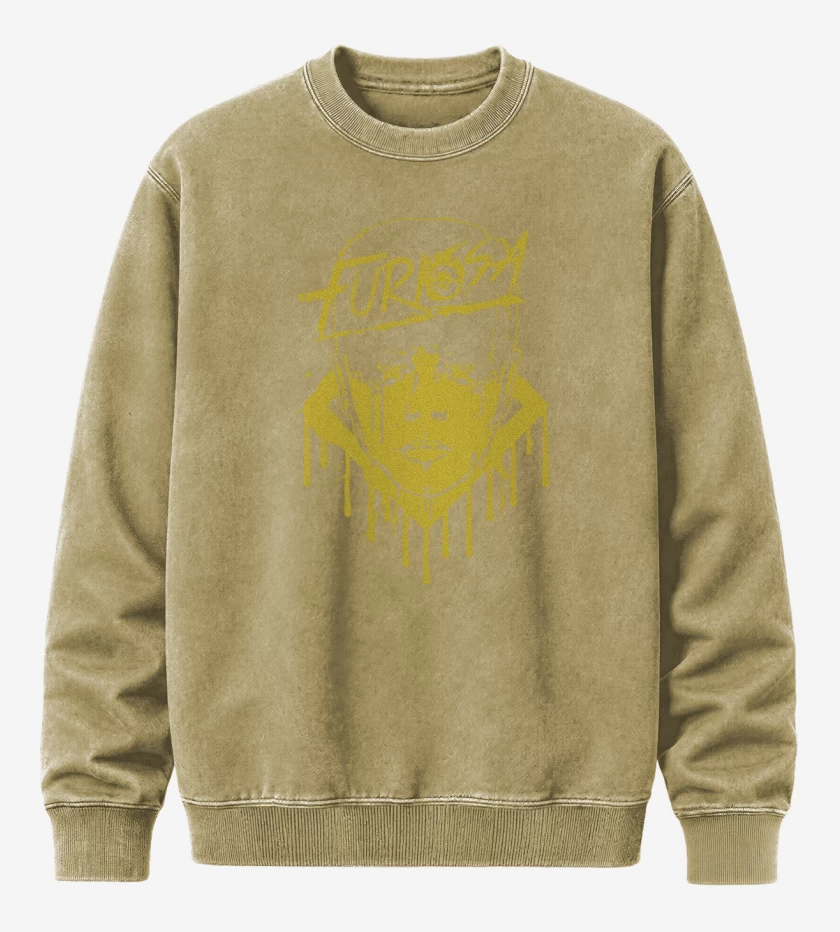 Poleron Polo Acid Wash Beige de Furiosa
