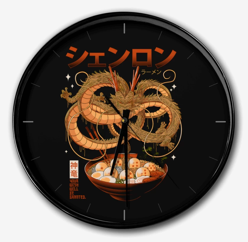 Reloj Negro de RamenLong