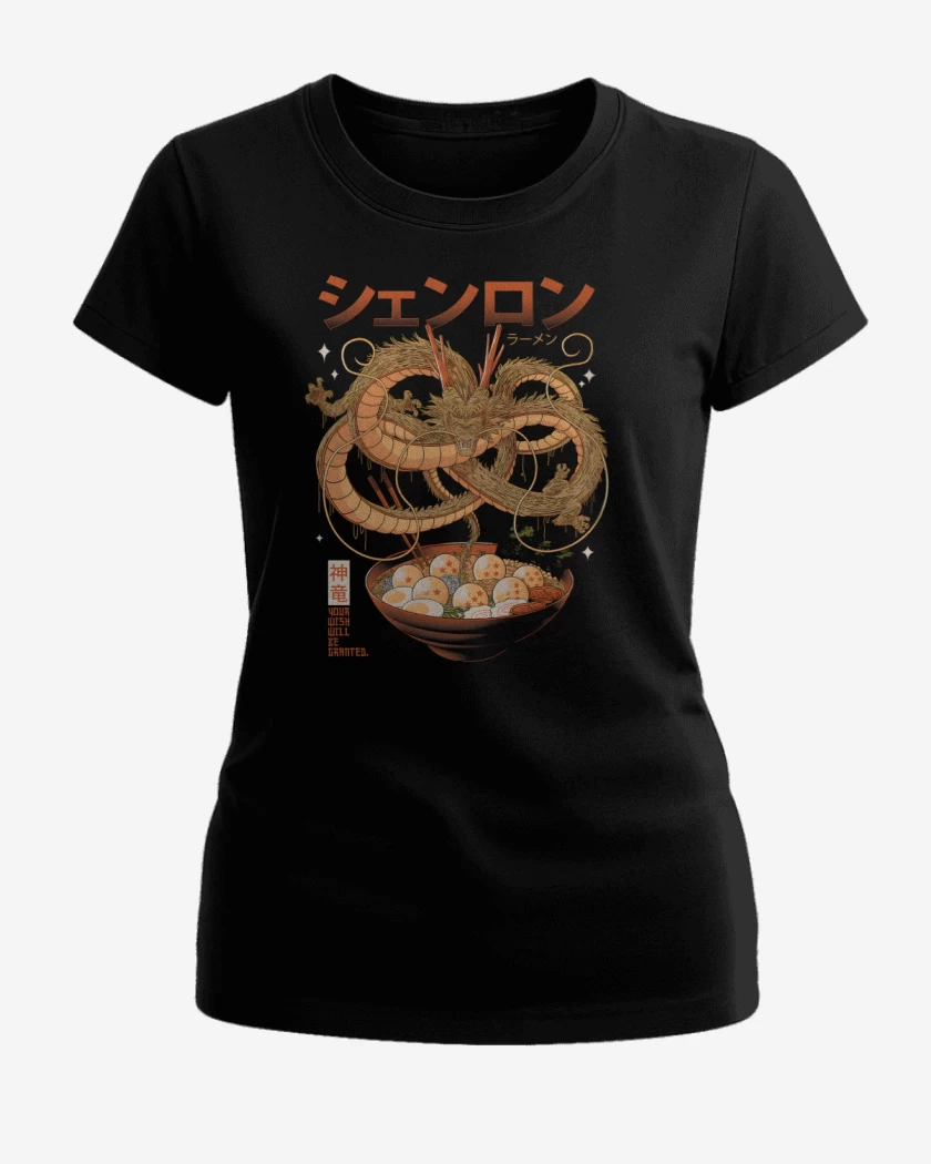 Polera de Mujer Negro de RamenLong