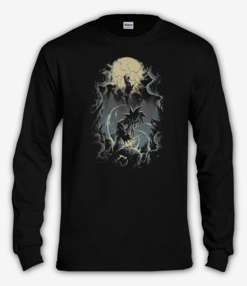 Polera manga larga Combate Saiyan Definitivo