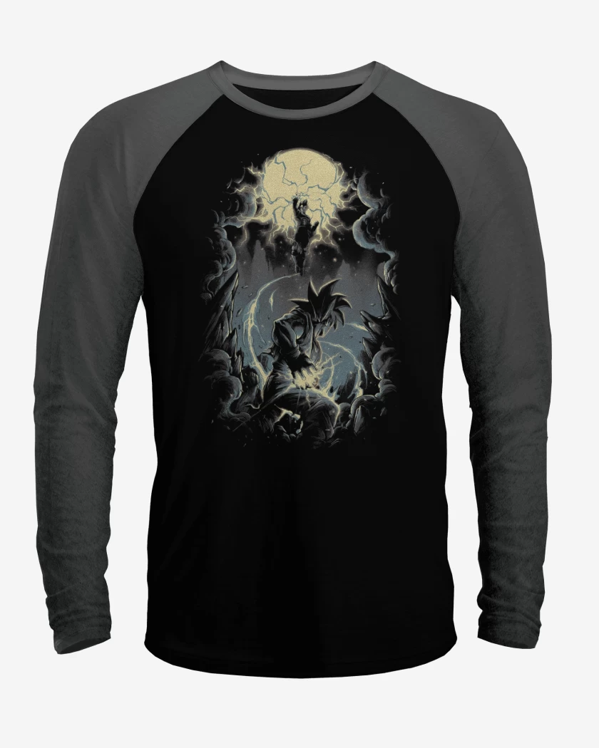 Polera Raglan Combate Saiyan Definitivo