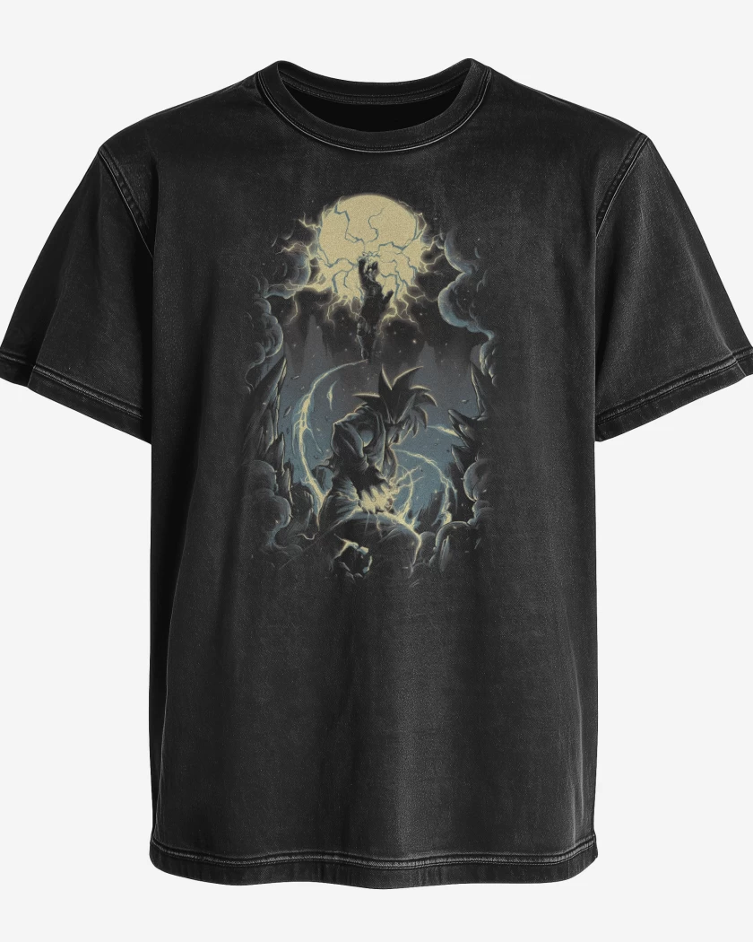 Polera desgastada Combate Saiyan Definitivo