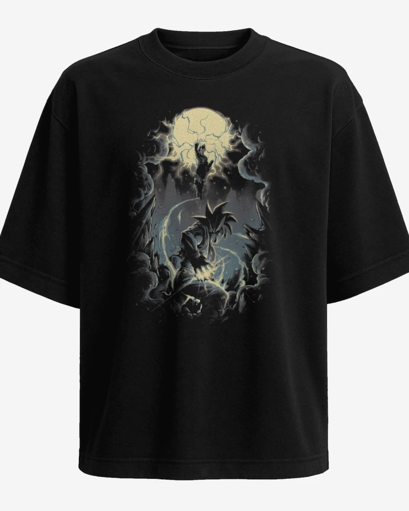 Polera Oversize Combate Saiyan Definitivo